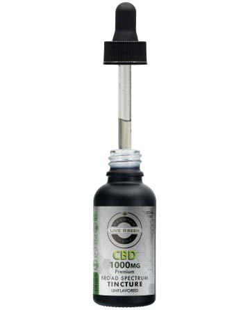CBD Broad Spectrum MCT Oil Tincture 30ml 1000mg | Live Green Hemp