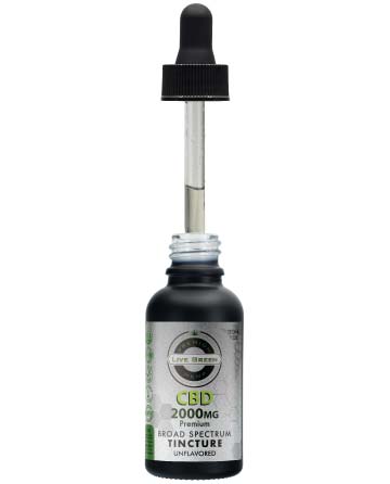 CBD Broad Spectrum MCT Oil Tincture 30ml 2000mg | Live Green Hemp