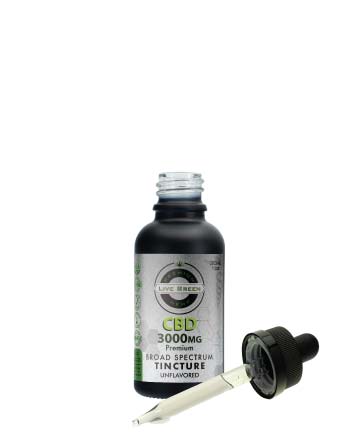 CBD Broad Spectrum MCT Oil Tincture 30ml 3000mg | Live Green Hemp