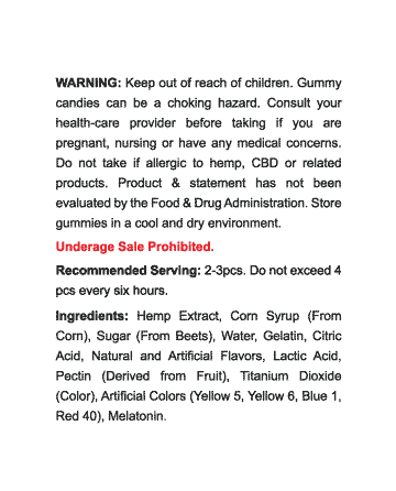 CBD Gummy Sour Bears 32oz 3000mg | Live Green Hemp