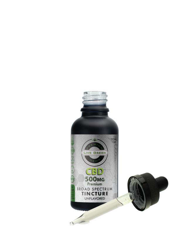 CBD Broad Spectrum Oil Tincture 30ml 500mg | Live Green Hemp