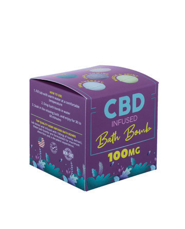 CBD Bath Bomb Focus Blue 6oz 100mg | Live Green Hemp