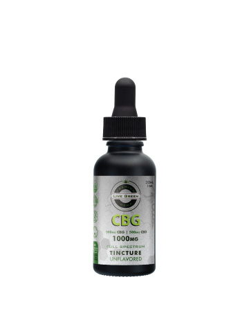 CBG/CBD Full Spectrum MCT Oil Tincture 30ml | Live Green Hemp