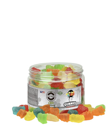 CBD Gummy Clear Bears 12oz 1150mg | Live Green Hemp