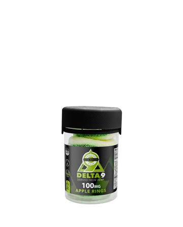 Delta 9 Gummy Apple Rings 10ct 100mg