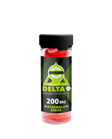 Delta 9 Gummy Watermelon Rings 20ct 200mg