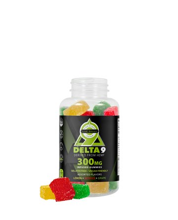 Delta 9 Infused Gummy Squares 30ct 300mg | Live Green Hemp