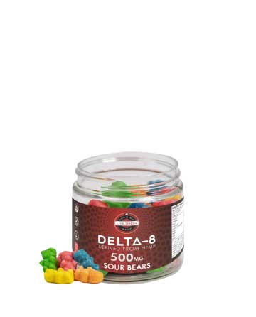 Delta 8 Classic Gummy Sour Bears 20pcs 500mg | Live Green Hemp