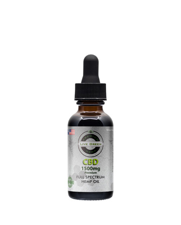 CBD Full Spectrum Hempseed Oil Tincture 30ml 1500mg | Live Green Hemp