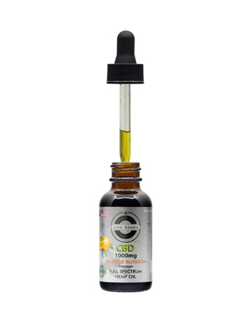 CBD Full Spectrum Hempseed Oil Tincture Orange Blossom 30ml 2000mg | Live Green Hemp