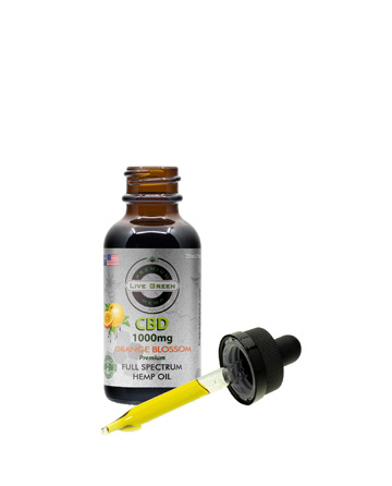 CBD Full Spectrum Hempseed Oil Tincture Orange Blossom 30ml 2000mg | Live Green Hemp