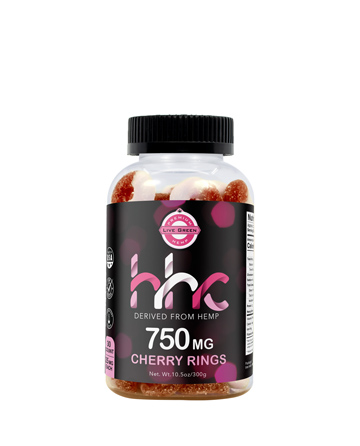 HHC Cherry Rings 30ct 750mg | Live Green Hemp