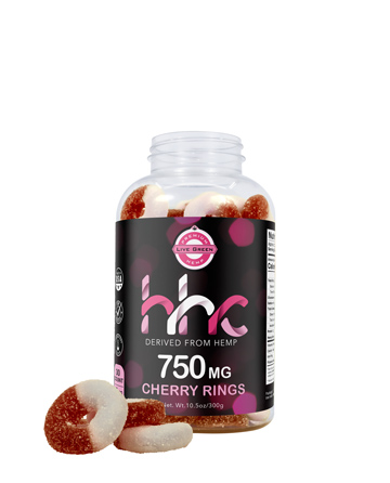 HHC Cherry Rings 30ct 750mg | Live Green Hemp