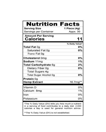 CBD Gummy Sour Packs 4oz 500mg | Live Green Hemp