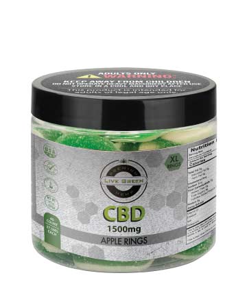 CBD Gummy Apple Rings 16oz 1500mg