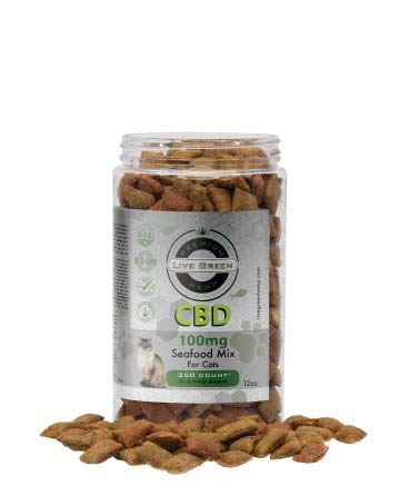 CBD Pet Treats Seafood Mix 12oz 100mg / 200mg | Live Green Hemp