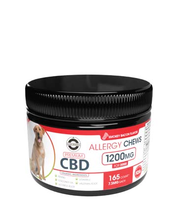 CBD Pet Treats Allergy 16oz 1200mg | Live Green Hemp