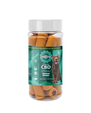 CBD Pet Treats Cheese Wraps 16oz 200mg | Live Green Hemp