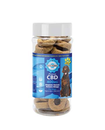 CBD Pet Treats Organic Sweet Potato 16oz 400mg | Live Green Hemp