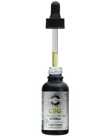 CBG/CBD Full Spectrum MCT Oil Tincture 30ml 2000mg | Live Green Hemp