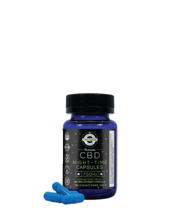 CBD Broad Spectrum Sleep Plus Capsules 30pcs 750mg | Live Green Hemp