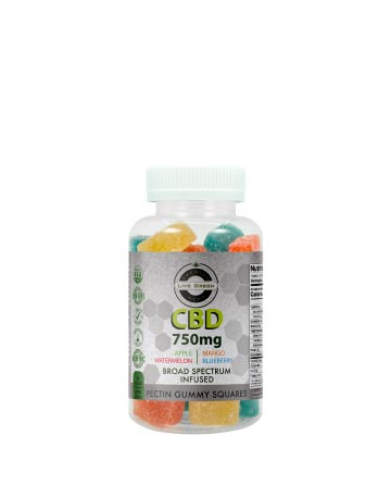 CBD Broad Spectrum Gummy Pectin Infused 30pcs 750mg / 1500mg | Live Green Hemp