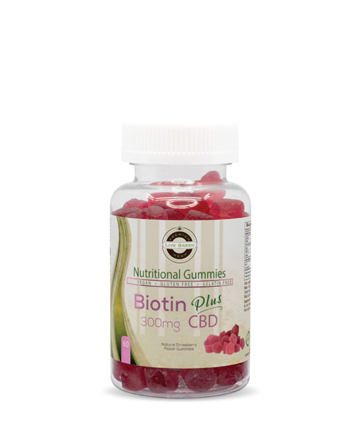 CBD Nutritional Gummy Biotin 60pcs 300mg  | Live Green Hemp