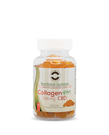 CBD Nutritional Gummy Collagen 60pcs 300mg  | Live Green Hemp