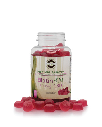 CBD Nutritional Gummy Biotin 60pcs 300mg  | Live Green Hemp