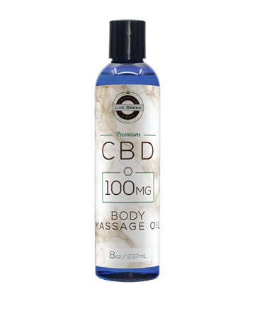 CBD Massage Oil 8oz | Live Green Hemp