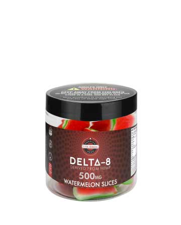 Delta 8 Classic Gummy Watermelon Slices 20pcs 500mg | Live Green Hemp