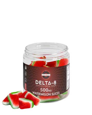 Delta 8 Classic Gummy Watermelon Slices 20pcs 500mg | Live Green Hemp