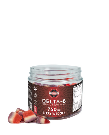 Delta 8 Classic Gummy Berry Wedges 30pcs 750mg | Live Green Hemp
