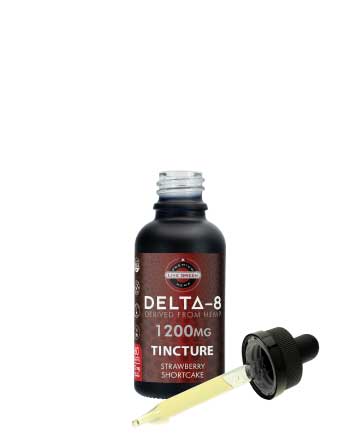 Delta 8 MCT Oil Tincture Strawberry Shortcake 30ml 1200mg | Live Green Hemp