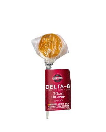 Delta 8 Lollipop Mango Flavor 30mg - Single | Live Green Hemp