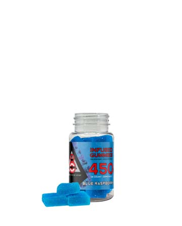 Delta 8 Infused Gummies Blueberry 15pcs 450mg | Live Green Hemp