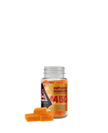 Delta 8 Infused Gummies Mango 15pcs 450mg | Live Green Hemp