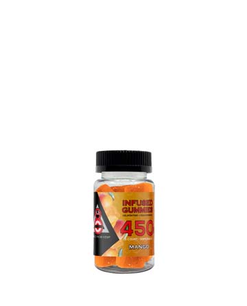 Delta 8 Infused Gummies Mango 15pcs 450mg