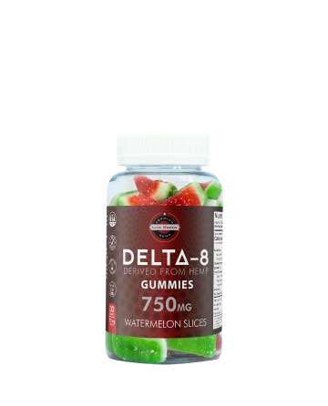 Delta 8 Gummy Watermelon Slices 30ct 750mg | Live Green Hemp