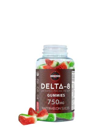 Delta 8 Gummy Watermelon Slices 30ct 750mg | Live Green Hemp