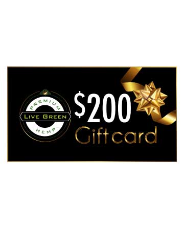Live Green Hemp - Gift Card $200 | Live Green Hemp
