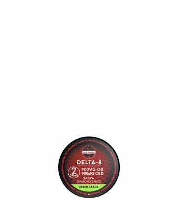 Delta 8 Diamond Sauce Sativa Green Crack 2g 1800mg | Live Green Hemp