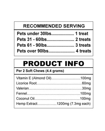 CBD Pet Treats Allergy 16oz 1200mg | Live Green Hemp