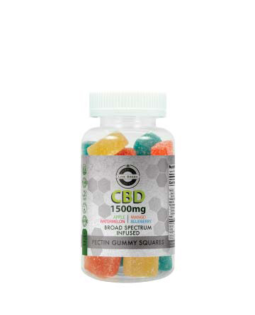 CBD Broad Spectrum Gummy Pectin Infused 60pcs 1500mg | Live Green Hemp