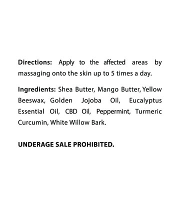 CBD Cooling Relief Salve 2oz 500mg | Live Green Hemp