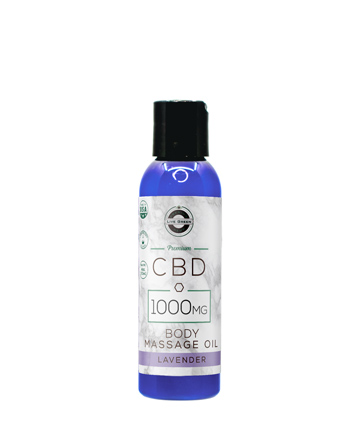 CBD Body Massage Oil Lavender 4oz 1000mg | Live Green Hemp