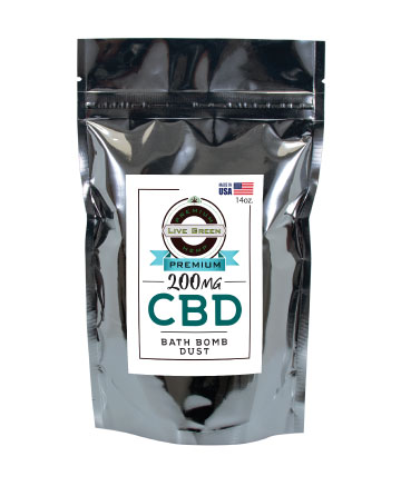 CBD Bath Dust Focus Blue 14oz 200mg | Live Green Hemp