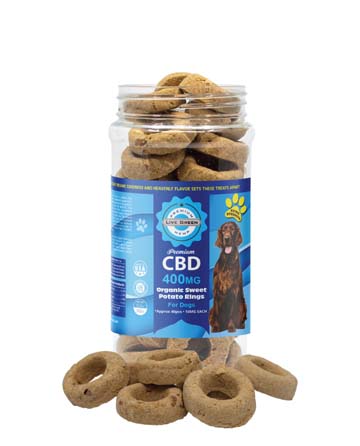 CBD Pet Treats Organic Sweet Potato 16oz 400mg | Live Green Hemp