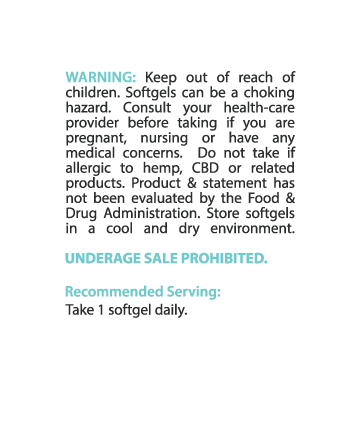 CBD Broad Spectrum Softgels 30pcs 750mg  | Live Green Hemp