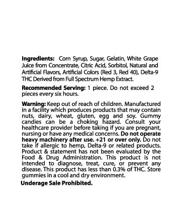 Delta 9 Gummy Watermelon Rings 20ct 200mg | Live Green Hemp